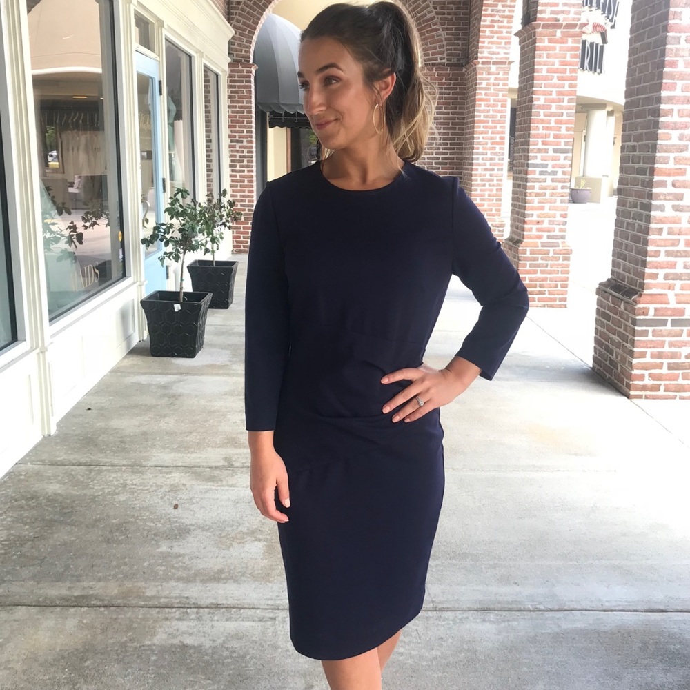 Diane Von Furstenberg navy dress